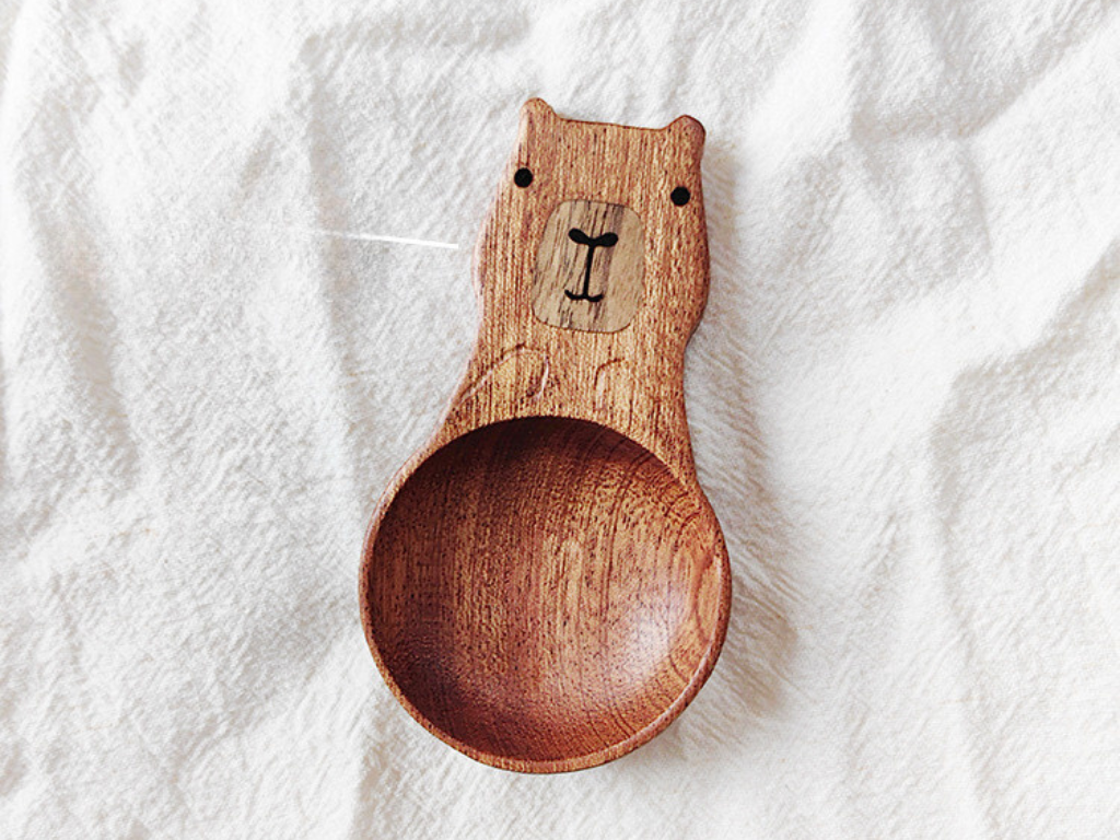 Wooden Handcrafted Animal-Themed Spoon