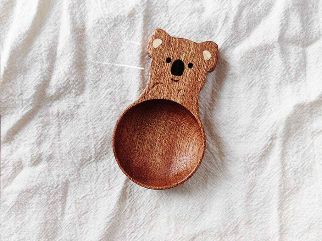 Wooden Handcrafted Animal-Themed Spoon