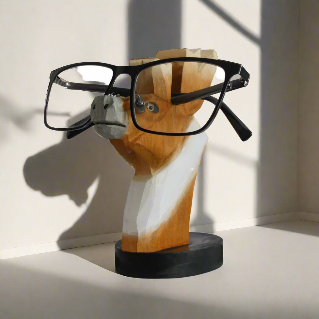 Handcrafted Animal Wood Glasses Holder