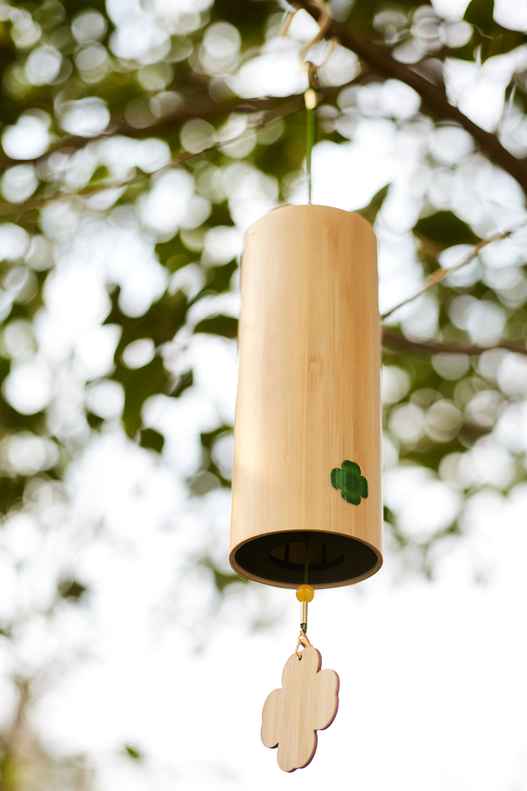 Four Seasons bamboo Chord Wind Chimes - woodybeingllc