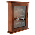 Wooden Key Storage Cabinet with Hanging Hooks - woodybeingllc