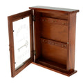 Wooden Key Storage Cabinet with Hanging Hooks - woodybeingllc